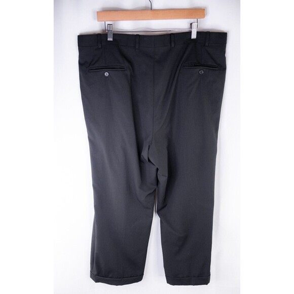 Savile Row 2-Pcs Suit Solid Black Blazer Jacket Pants 42R Short Pants 40X26 - Picture 16 of 16